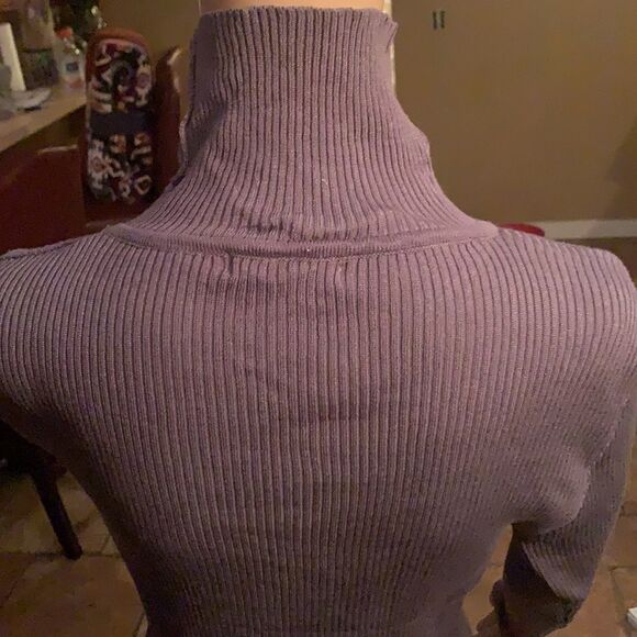 Grey Turtleneck Sweater - Picture 9 of 9